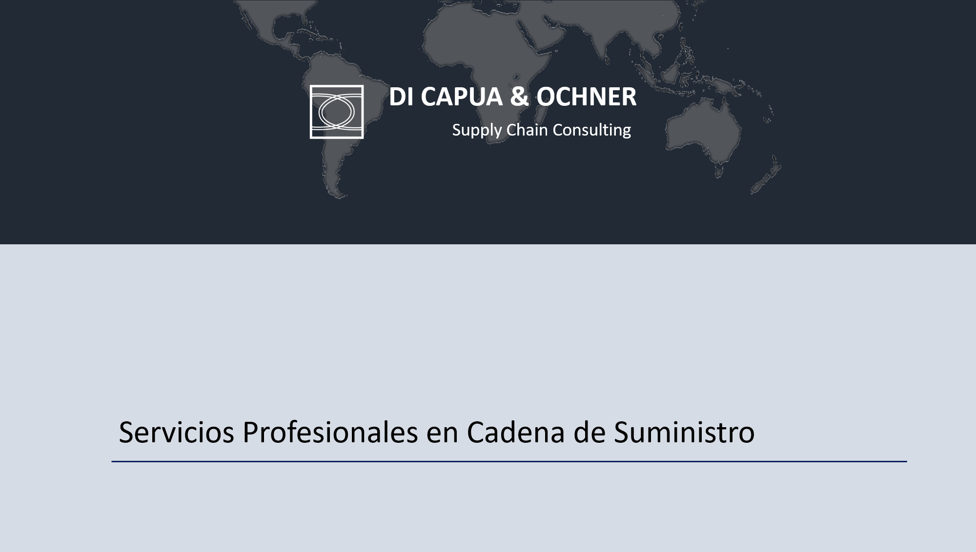Di Capua & Ochner - Supply Chain Consulting